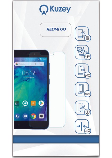 Xiaomi Redmi Go Temperli Ekran Koruyucu Cam Şeffaf