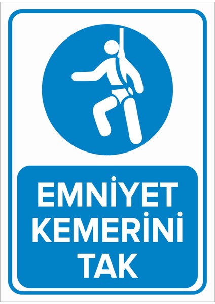 - Emniyet Kemerini Tak Levhası - Dekote Malzeme 25X35Cm