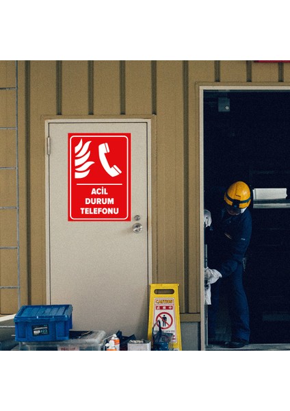 - Acil Durum Telefon Levhası - Dekote Malzeme 25X35Cm modelleri