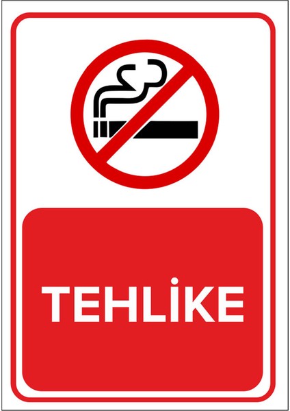 - Tehlike Levhası - Dekote Malzeme 25X35Cm