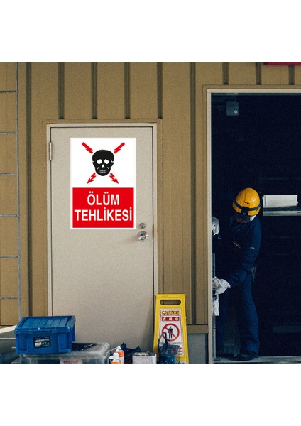 - Ölüm Tehlikesi Levhası - Dekote Malzeme 25X35Cm modelleri