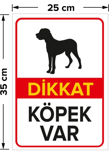 - Dikkat Köpek Var Levhası Great Dane - Dekote Malzeme 25X35Cm fiyatları