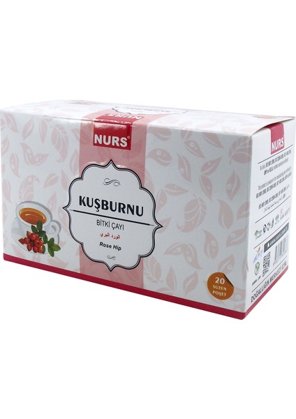 Kuşburnu Bitki Çayı 20'li Süzen Poşet