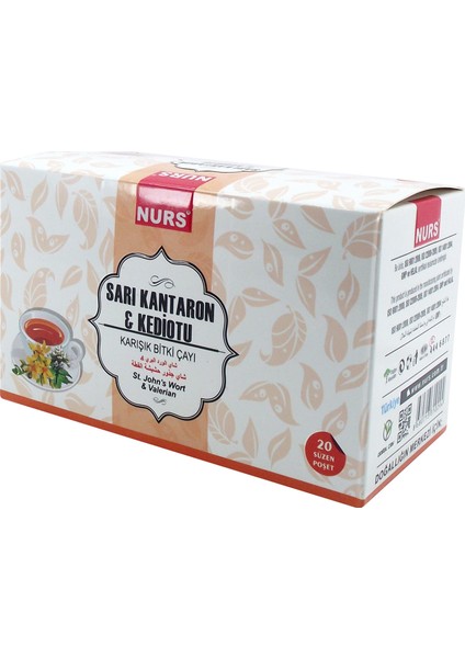 Sarı Kantaron & Kediotu Karışık Bitki Çayı 20'li