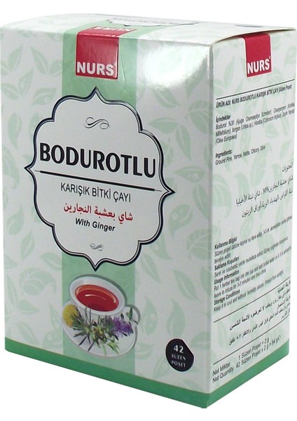 Bodurotlu Çay 42'li Karışık Bitki Süzen Poş