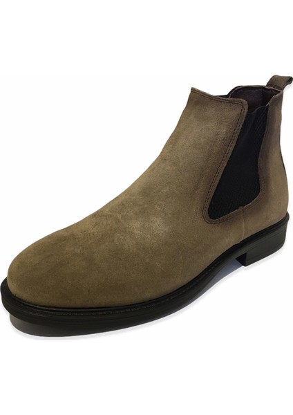 Erkek Deri Kum Rengi Bot