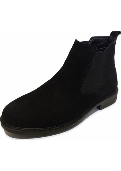 Erkek Deri Siyah Bot