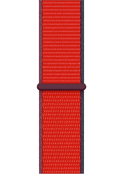 Spor Loop Kordon, Apple Watch Series SE/10/9/8/7/6/5/4/3 Uyumlu 49mm-46mm-45mm-44mm-42mm, Product Red New