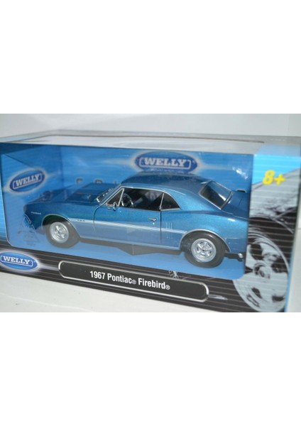 1:24 1967 Pontiac Firebird Mavi Model Metal Araba