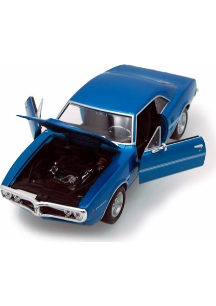 1:24 1967 Pontiac Firebird Mavi Model Metal Araba