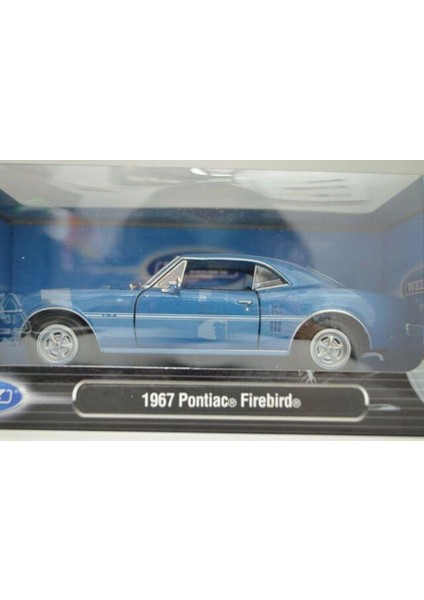 1:24 1967 Pontiac Firebird Mavi Model Metal Araba