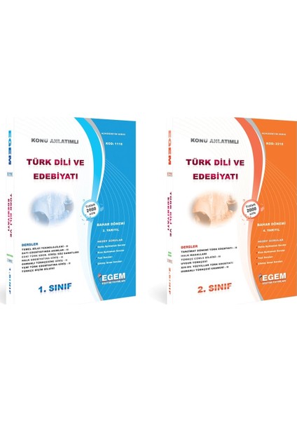 AÖF 1. ve 2. Sınıf 2. ve 4. Dönem Bahar Dönemi Türk Dili ve Edebiyatı Konu Anlatımlı Soru Bankası