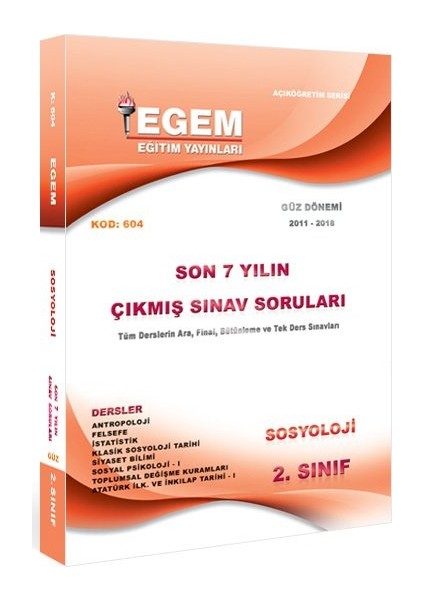 AÖF Sosyaloji 1. ve 2. Sınıf Bahar Dönemi 2. ve 4. Dönem Konu Anlatımlı Soru Bankası Tam Set fiyatları