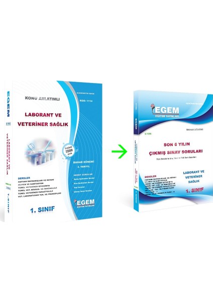 AÖF Laborant ve Veteriner Sağlık 1. Sınıf Bahar Dönemi 2. Dönem Konu Anlatımlı Soru Bankası Set