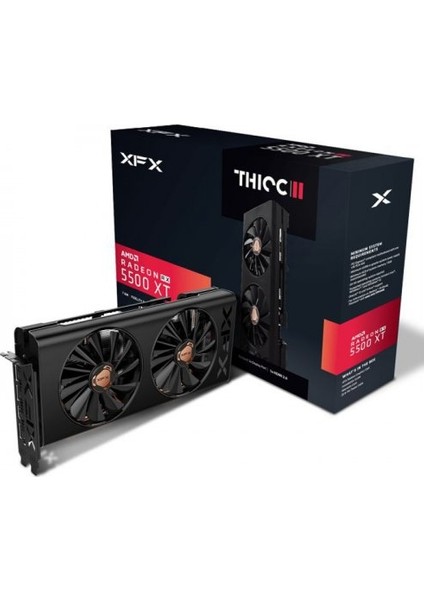 AMD Radeon Rx 5500 Xt Thicc Iı Pro RX-55XT4DFD6 4 GB 128 Bit Gddr6 Ekran Kartı