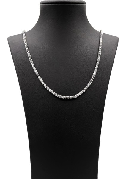 Dorika Modeli Rodyumlu Gümüş Kolye 227