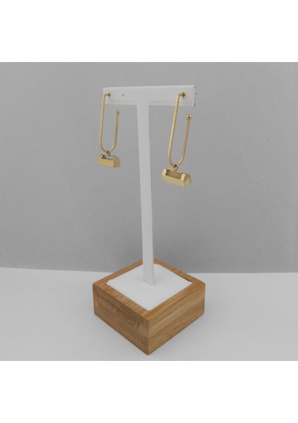 Çelik Halka Küpe - Gold