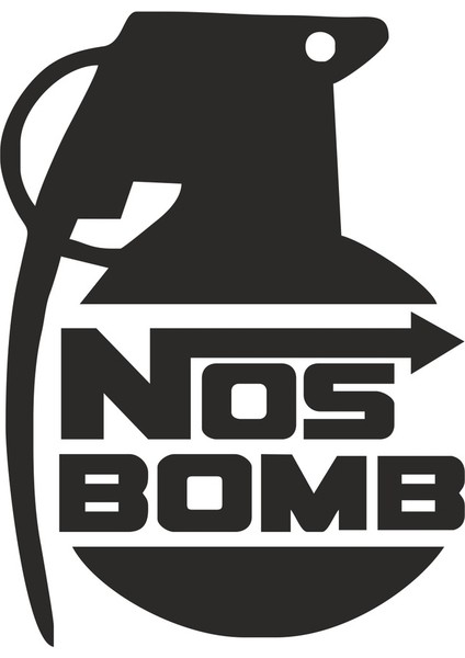 Nos Bomb Araç Sticker ''nos Bomb Folyo Kesim Araç Sticker''