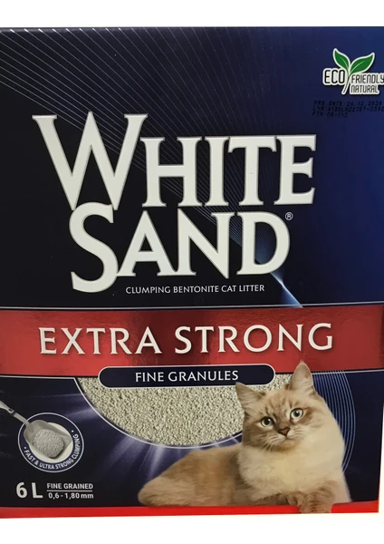 White Sand Exrea Strong Fine Franül Cat Litter 6 Lt -