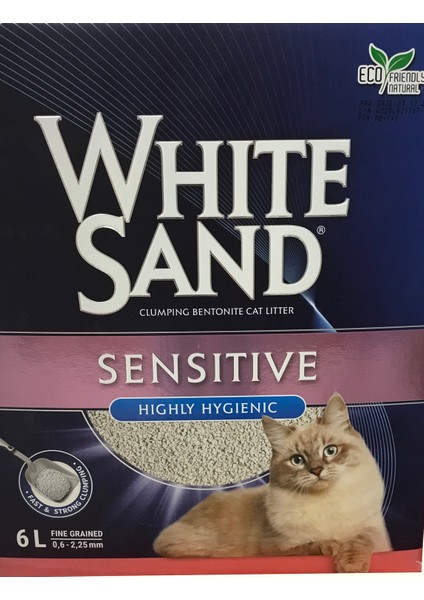 White Sand Sensitive Highly Hygıenic Cat Litter 6 Lt - Ever Clean