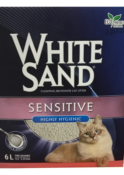 White Sand Sensitive Highly Hygıenic  Cat Litter 6 Lt - Ever Clean