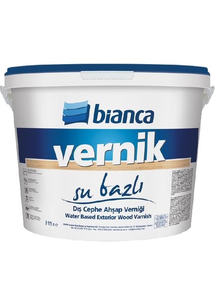 Su Bazlı Vernik 15Lt 8040 Renksiz