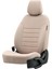 Peugeot 206 1999-2011 Özel Üretim Koltuk Kılıfı Original Design Krem Rengi 2