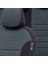 Renault Kangoo 1998-2009 Özel Üretim Koltuk Kılıfı Original Design Füme - Siyah 3
