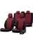 Seat Altea Xl 2004-2015 Özel Üretim Koltuk Kılıfı Original Design Bordo - Siyah 1