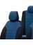 V.w. Transporter T-5 2004-2015 5+1 (6 Kişi) Özel Üretim Koltuk Kılıfı Original Design Mavi - Siyah 4
