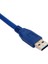 USB 3.0 Erkek Erkek Kısa USB Kablo 30 cm 3