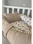 Pike Kumaş ve Müslin Kumaş Tilki Tasarım Ponponlu 3'lü Babynest Set 3
