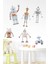 Sevimli Robot Adamlar Sticker Seti Çocuk Bebek Odası Sticker 2