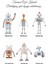 Sevimli Robot Adamlar Sticker Seti Çocuk Bebek Odası Sticker 3