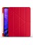 Apple iPad Air 10.9" 2020 Kılıf Kalem Bölmeli Tri Folding Smart Katlanabilir Standlı 360 Tam Koruma Kırmızı 1