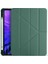Samsung Galaxy Tab S6 Lite P610 P615 P617 10.4" Kılıf Kalem Bölmeli Tri Folding Smart Katlanabilir Standlı 360 Tam Koruma Yeşil 1
