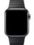 Apple Watch Uyumlu Seri 7/6/SE/5/4 Parçalı Çizgili Metal Kordon 41mm 40mm 38mm Siyah 1