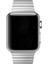 Apple Watch Uyumlu Seri 7/6/SE/5/4 Parçalı Çizgili Metal Kordon 41mm 40mm 38mm Gümüş 1