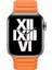 Apple Watch Uyumlu Seri 7/6/SE/5/4 Deri Loop Kayış 41mm 40mm 38mm Turuncu 1