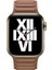 Apple Watch Uyumlu Seri 7/6/SE/5/4 Deri Loop Kayış 41mm 40mm 38mm Kahverengi 1