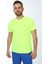 Fly Bisiklet Yaka Erkek Fıtness Tişört Neon Sarı 2