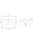 Seramik Cerastyle Frame Etajerli Lavabo 60 cm 031000U 2