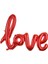 Love Yazılı Folyo Parti Balonu 18 Inç 1