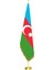 Azerbaycan Makam Bayrağı, Azerbaycan Bayrağı Sarı Direkli 1