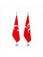 Kırmızı Üç Hilal ve Türk Makam Bayrağı Krom Direkli 1