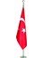 Sağlık Bakanlığı Logolu Makam Bayrağı ve Türk Bayrağı Takım 2