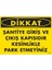 Dikkat Şantiye Giriş ve Çıkış Kapısıdır Kesinlikle Park Etmeyiniz Uyarı Levhası 25 x 35 cm KOD:1613 1
