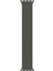 Apple Watch Uyumlu Series 5 40 mm Kordon, (Small Size, 127 mm) Braided Solo Loop Band Koyu Yeşil 1