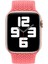 Apple Watch Uyumlu Series 6 40 mm Kordon, (Small Size, 127 mm) Braided Solo Loop Band Pembe 4