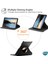 Samsung Galaxy Tab A7 T500 Kılıf 360 Rotating Stand Deri Mavi 4